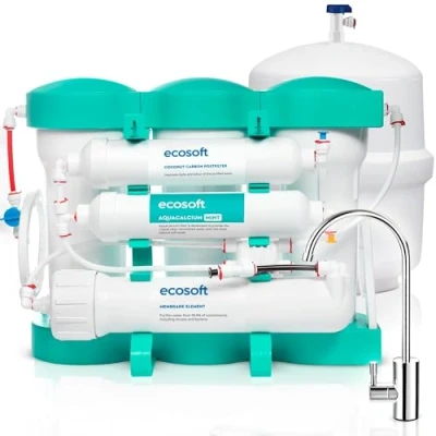Imagen de BWT P&#039;URE Ecosoft AquaCalcium Ósmosis inversa para el hogar Filtra 99,8% de los contaminantes del agua Mineraliza potable Con calcio depósito
