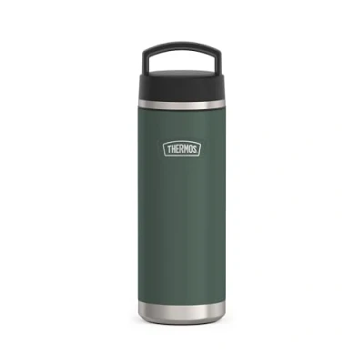 Imagen de THERMOS Icon Beverage Bottle 0,71 l, verde/forest mate, termo de acero inoxidable 710 ml, botella aislada, 18 h caliente/24 frío, apto para lavavajillas, absolutamente hermético, libre BPA