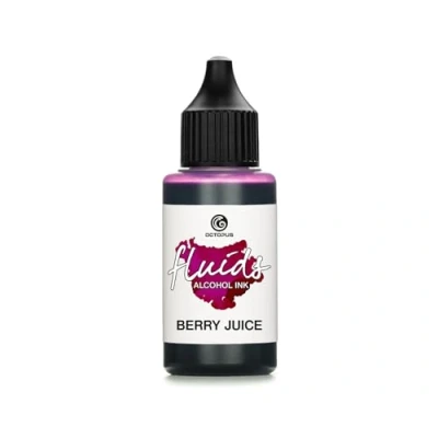 Imagen de Octopus 30ml Fluids alcohol Ink BERRY JUICE, Tinta al para Fluid Art y Resin Art, rosa