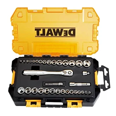 Imagen de DEWALT® DWMT45034 Mecánica 1/4 pulg. y 3/8 Juego de llaves accionamiento (34 ud.)