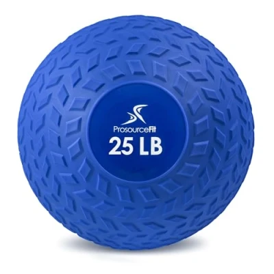 Imagen de ProsourceFit Slam Medicine Balls 5, 10, 15, 20, 25, 30, 50lbs Smooth and Tread Textured Grip Dead Weight for Strength Conditioning Exercises, Cardio Core Workouts