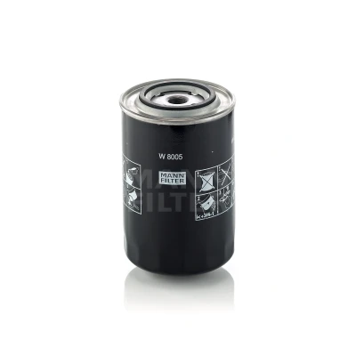 Imagen de MANN FILTER W 8005 Filtro de aceite 3/4 16 UNF con válvula bloqueo retorno enroscable