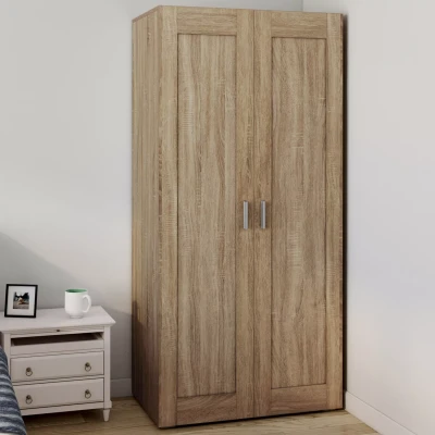 Imagen de Armario de haya con 2 puertas y estantes