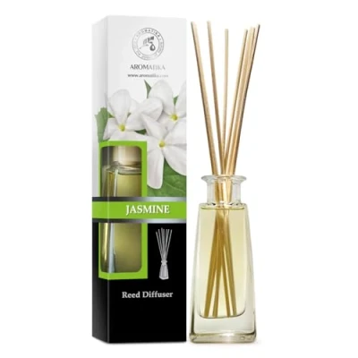 Imagen de Difusor de Jazmín 100ml Fragancias Ambiente Intensas y Duraderas para Hogar Difusores Aromáticos Aroma Floral Ambientador Perfumado Aromaterapia Reed Diffuser