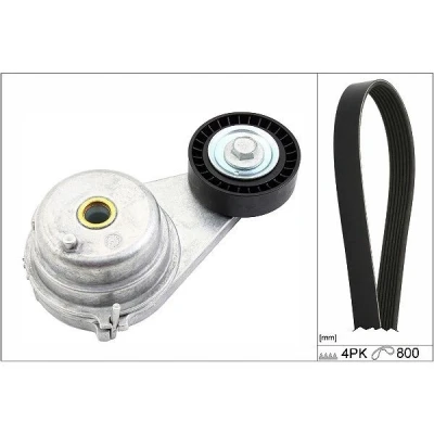 Imagen de INA 529 0147 10 Juego de correas trapeciales poli V Revisar/sustituir poleas libres del alternador SMART: Fortwo II Cabrio
