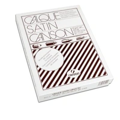 Imagen de Canson Art Graphique, Papel de calco, Liso, 90 g, Caja, A4, Transparente, 250 hojas