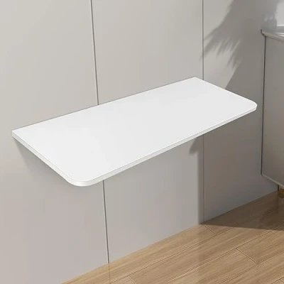 Imagen de mesa de pared abatible, cocina plegable, con solapa para niños, plegable pared, comedor soportes ahorrar espacio (blanco, 80 x 50 1,6 cm)