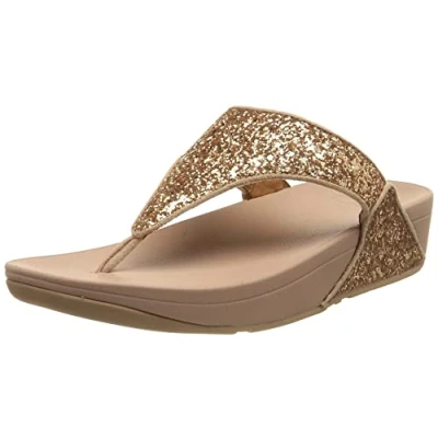 Imagen de Fitflop Lulu Sandals, Sandalias con cuña Mujer, Oro Rosa, 40 EU