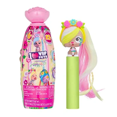 Imagen de VIP PETS Mini Fans Spring Vibes Muñeca perrita Sorpresa coleccionable con pelo Largo y Perfumado para peinar Juguete regalo niñas niños +3 Años