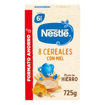 Imagen de Nestlé Nestle Papilla 8 Cereales con Miel, 725 g