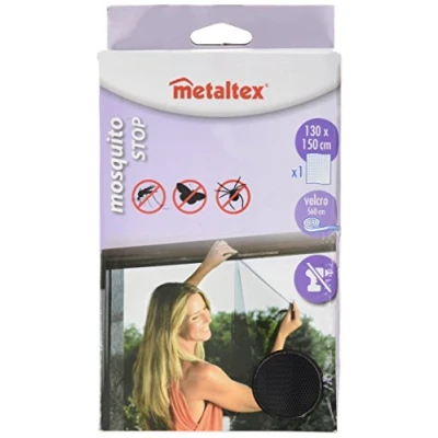 Imagen de Metaltex 297702 Mosquitera para Ventana, 130 x 150 centímetros, Color Negro