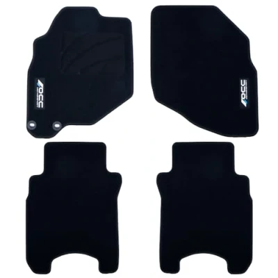 Imagen de OCC DESIGN Alfombrillas Coche, Alfombras a Medida, Compatibles con Honda Jazz (2001 2008) , Moqueta Alta Calidad, Velour/Polipropileno, Anclaje Original, Reverso Antideslizante, Talonera, 4 Piezas