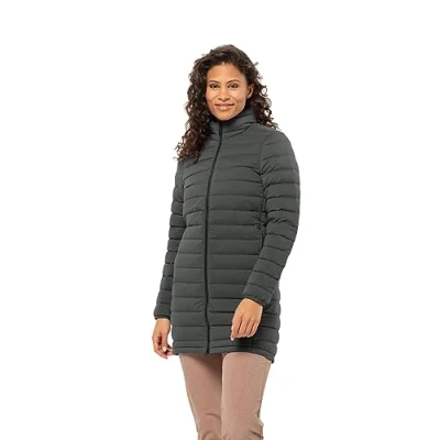 Imagen de Jack Wolfskin Arcaden Coat W Abrigo de plumón, Color Verde, M para Mujer