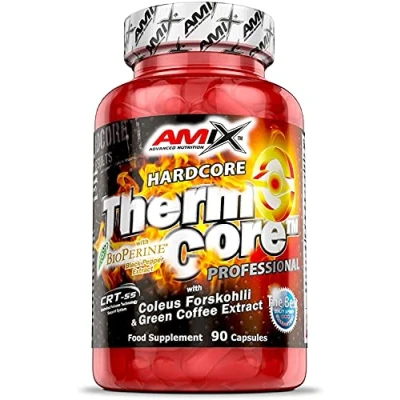 Imagen de AMIX Quemador de Grasa Thermocore 90 Cápsulas Complemento para Cotrol Peso Alimenticio con Cafeína Componentes Naturales Reduce el Apetito Fat Burner