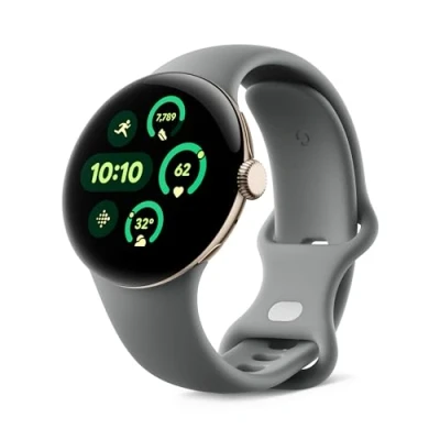 Imagen de Smartwatch Google Pixel Watch 3, AMOLED, 41 mm, S L, Aluminio 100% reciclado, Verde liquen