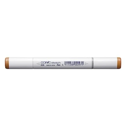 Imagen de Copic Sketch E35, Gamuza, Rotulador Doble con Punta Mediana y de Pincel