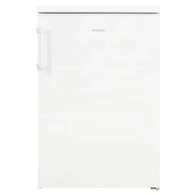 Imagen de Exquisit® Frigorífico Table Top, 133L, Clase E, Color Blanco, Estantes de Cristal, Puerta Reversible, Cajón Verdulero, Hueveras, Regulación en Altura, Consumo 90 kWh/año, Medidas 85x56x57,5 Cm.