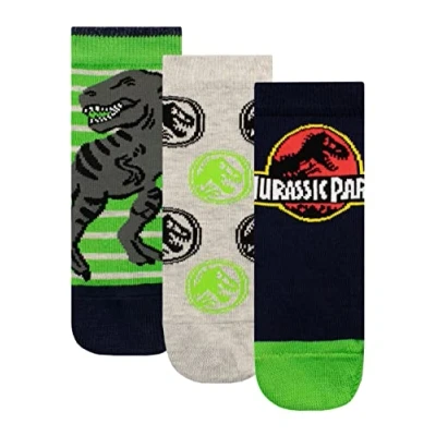 Imagen de Jurassic Park Calcetines Paquete de 3 para Niños 27 30 cm