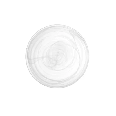 Imagen de H&amp;h set 6 piatti fondi alabastro in vetro bianco cm21