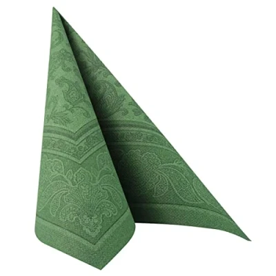 Imagen de Papstar Royal Collection Servilletas (50 Unidades, Pliegue 1/4, 40 x cm), Color Verde Oscuro