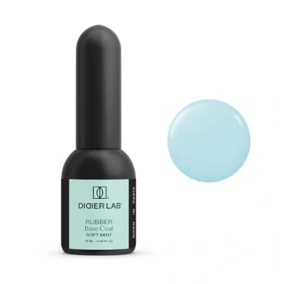 Imagen de Didier Lab Premium Base Rubber para Uñas Soft Mint Libre de HEMA y TPO UV LED Esmalte Semipermanente Menta Coat Pintauñas Gel Permanentes Lampara 10ml