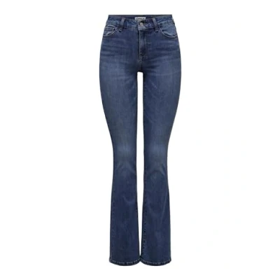 Imagen de ONLY Onlrose Reg Sweet Flared Dnm Bj570 Pantalones Vaqueros, Medio De Mezclilla Azul, L x 32L para Mujer