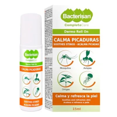 Imagen de BACTERISAN Dermo Roll On, Calma Picaduras De Insectos, Alivia El Picor Y La Piel, Efecto Refrescante Post picadura, Apto Para Niños Adultos 15 Ml