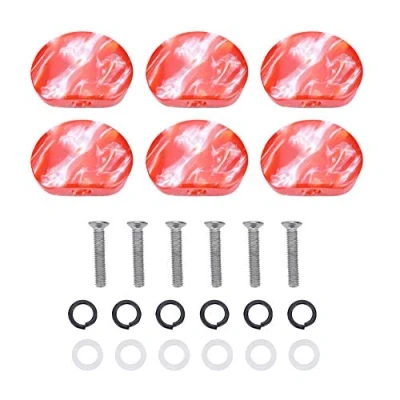 Imagen de Botón de clavija Afinación Guitarra, 6 PCS/ Set Tuning Pegs Cabezas Maquinas Botones Acrílico para Guitarra(# 2)