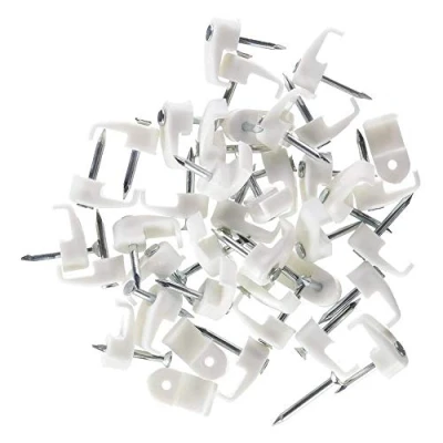 Imagen de fischer Grapilla fija cables Gc 10 Blanca. Para fijar cable redondo (100 unidades)