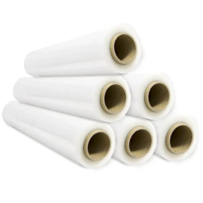 Imagen de Film de Embalaje Elástico, Plástico Transparente para Embalar, Rollo Protector Envíos y Mudanzas, 50cm hasta 400 m Estirables Ofituria (6 unidad)