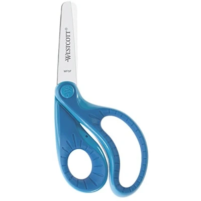 Imagen de Westcott 22002 00 Ergo Junior Soft Grip Tijeras Manualidades, 13 cm, Acero, Azul, 12.9 x 6.1 1 cm