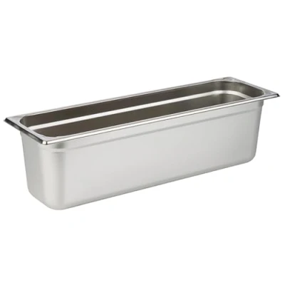 Imagen de APS recipiente 81806 GN 2/4, Gastronorm de acero inoxidable, dimensiones 160 x 530 mm/altura 150 mm/volumen 8,7 litros