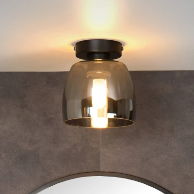 Imagen de Lucide TYLER Lámpara de techo Baño Ø 16,1 cm 1xG9 IP44 Negro