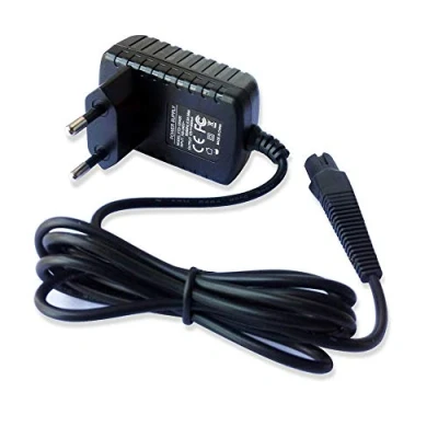 Imagen de 12V Adaptador Cargador Compatible con Braun Shaver Series 9 7 5 3 1,3040s,340s,3020s,3000s,5190cc,5210,760cc,790cc,9290cc,9903s Fuente de alimentación para afeitadoras 0.4A