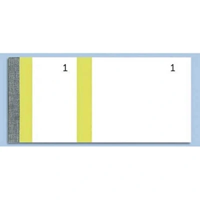 Imagen de Entradas de bloque Elve ELV 100 hojas 60 x 135 mm Amarillo Lote 10
