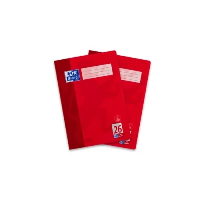 Imagen de Oxford Pack 2 Cuadernos (A4, a Rayas), Rojo