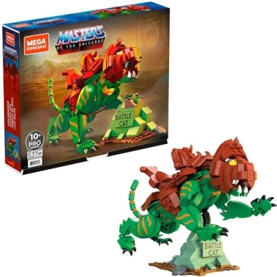 Imagen de Mega Construx Masters of The Universe Battle Cat Figura de Bloques construcción Juguete para niños +10 años Mattel GVY14