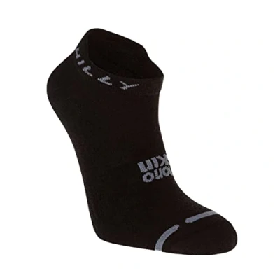 Imagen de Hilly Active Socklet Zero Cushioning Calcetines para Correr, Negro/Gris, L Unisex