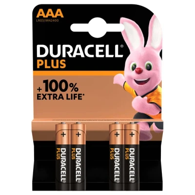 Imagen de Pilas AAA Duracell Plus Power LR03, 4
