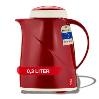 Imagen de Helios Wave plástico vacío Jarra, plástico, Rojo, 0.3 Litre