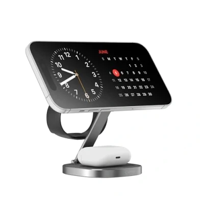 Imagen de Xlayer Magfix Pro 3 In 1 Cargador Inalámbrico 15W Gris