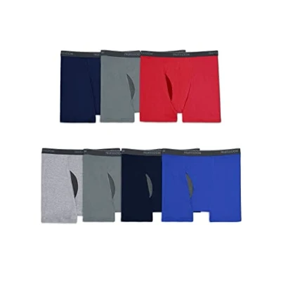 Imagen de Fruit of the Loom Coolzone Boxer Briefs, Moisture Wicking &amp; Breathable, Assorted Multipacks Ropa Interior de Hombres, Big Man Paquete 7 Colores Surtidos, XXL (Pack 7)