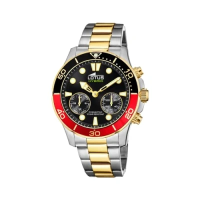 Imagen de LOTUS Reloj Modelo 18801/4 de la colección Connected, Caja 44,5 mm Negro con Correa Acero Bicolor para Caballero