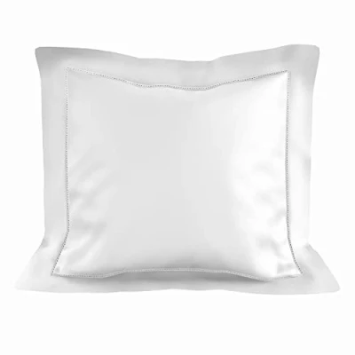 Imagen de Soleil d&#039;ocre PERCALE Funda almohada de algodón, Blanco, 63 x cm