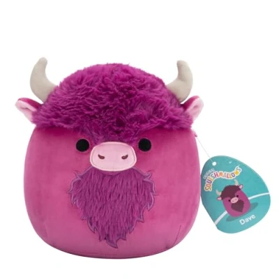 Imagen de Squishmallows SQCR06608 Dave Der Bison Peluche Oficial de Jazwares, 19 cm