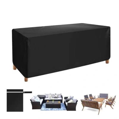 Imagen de AiQinu Funda para Muebles de Jardín Impermeable, 170X94X70cm Tela Oxford 420D, Resistente al Viento, a Los Rayos UV, Sofa Jardin, Aire Libre, Patio, Esquina