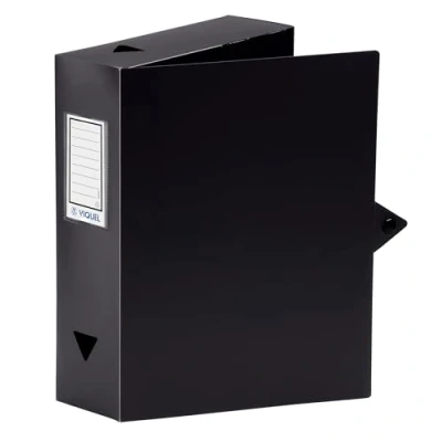 Imagen de Viquel Class Doc Caja para archivar (polipropileno, ancho 80 mm, color negro