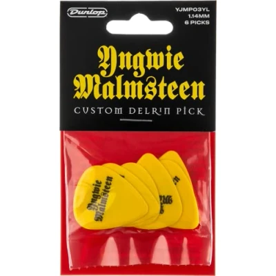 Imagen de JIM DUNLOP Púas Signature Yngwie Malmsteen Delrin 1,14mm Saco de 6, Amarillo
