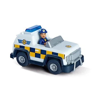 Imagen de Simba 109252508 Coche de policía 4x4, versión Infantil, con Figura Rosa 7 cm, 16 a Partir 3 años