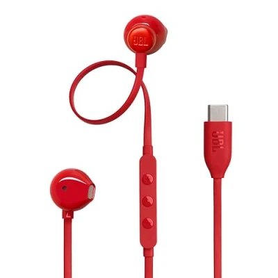 Imagen de Auriculares de botón JBL Tune 305C, Intraurales, Bluetooth, Con cable, Micrófono, Red